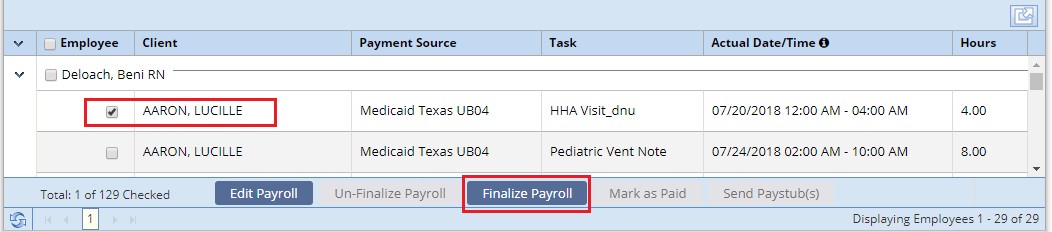 checkmark payroll changing frequencies