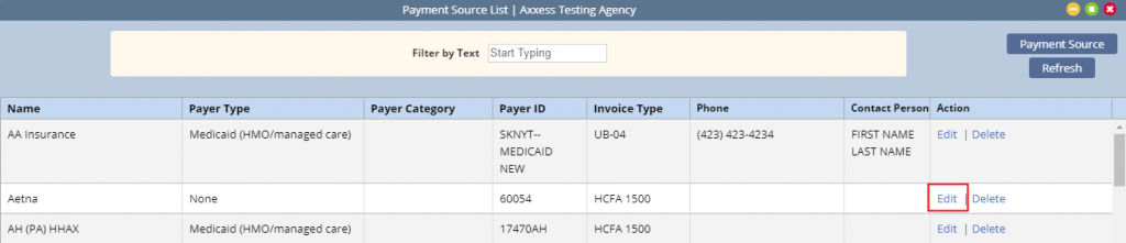 Payer Documents in Axxess Home Care